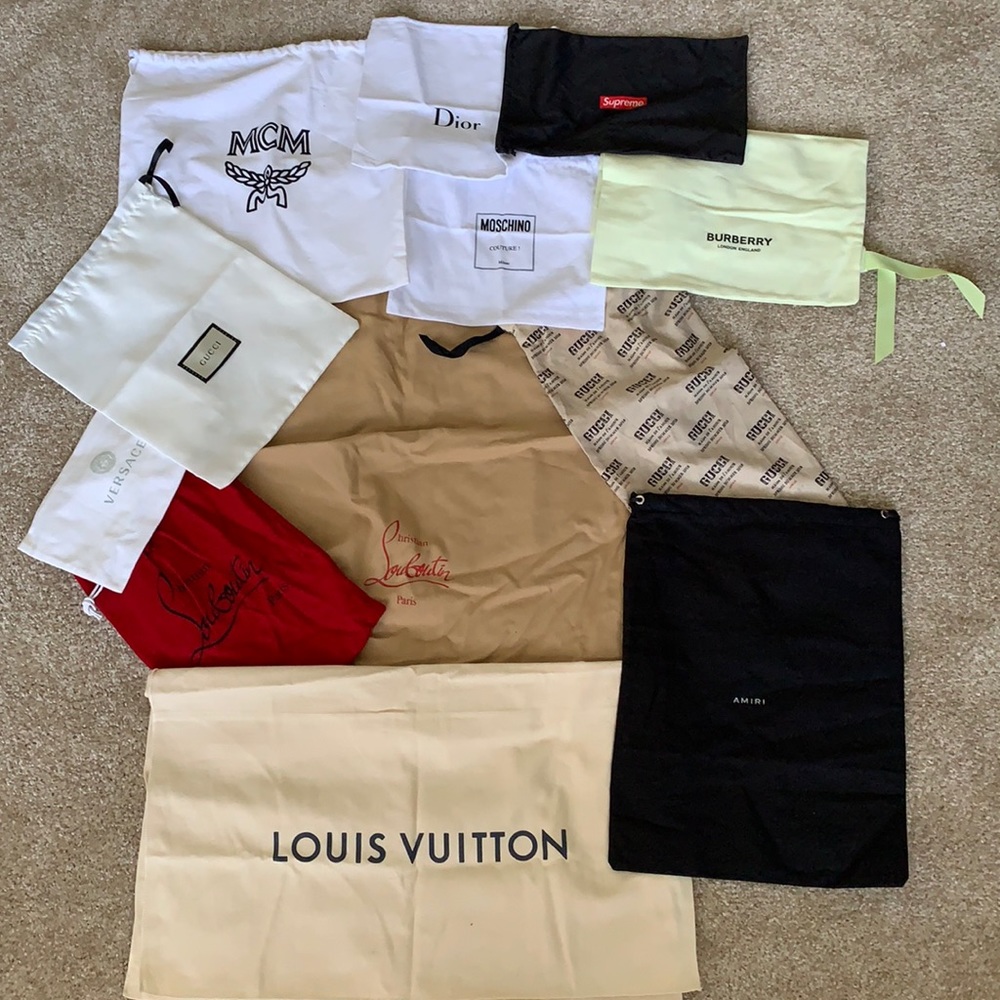 Designer AUTHENTIC dust bags from past purchases!